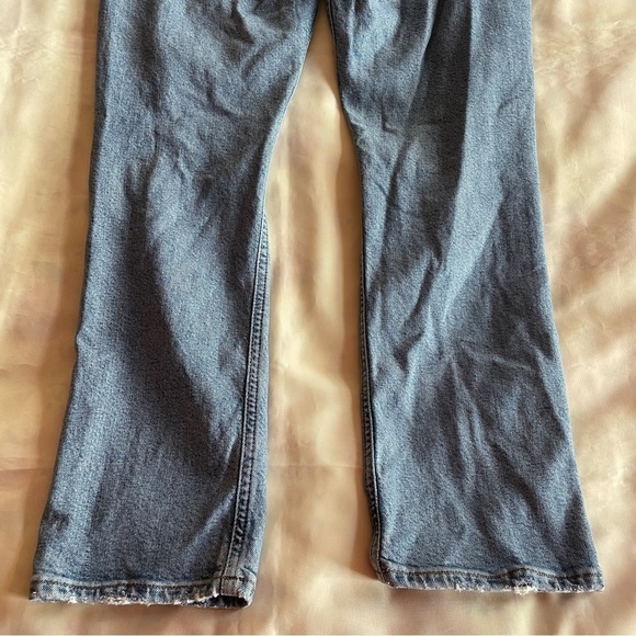 Agolde- Riley High Rise Straight Crop Jeans in Light Wash Whiplash Size 27 - Picture 8 of 10